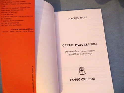 Cartas Para Claudia Jorge Bucay Nuevo Extremo 1