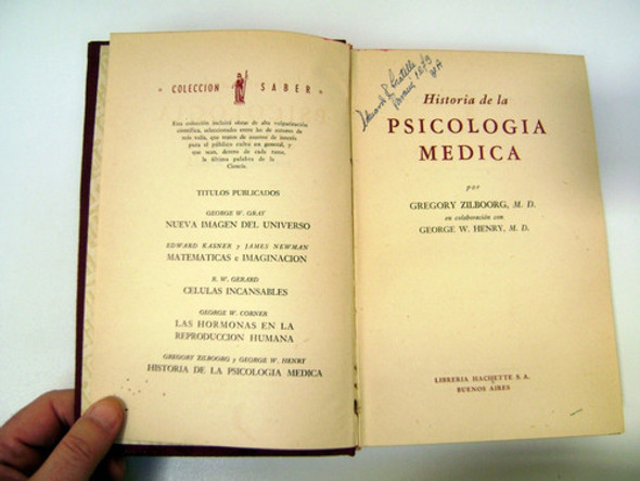 Historia De La Psicologia Medica Zilboorg Y Henry Boedo Caba 1