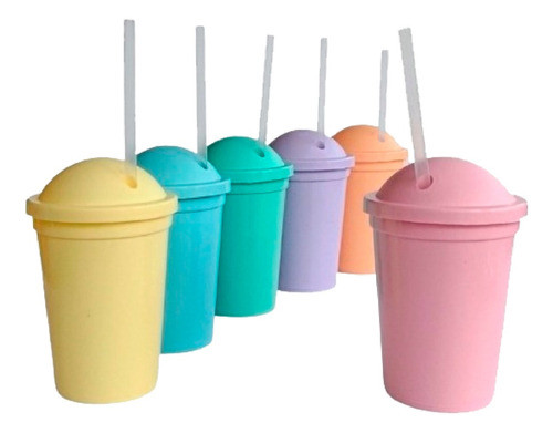 Vasos Plasticos Souvenirs Pasteles X 45 U - Lollipop 0