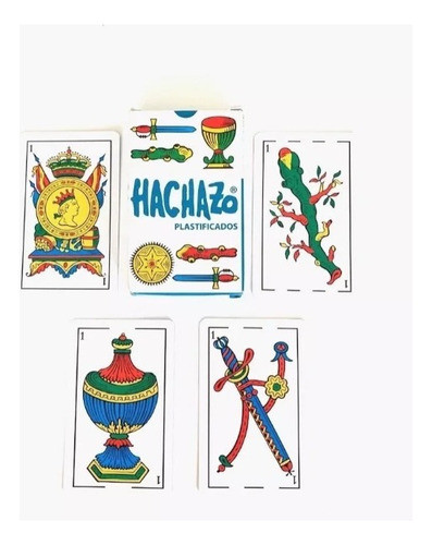 Cartas Naipes Españoles Hachazo X 40 Plastificados En Caja 1