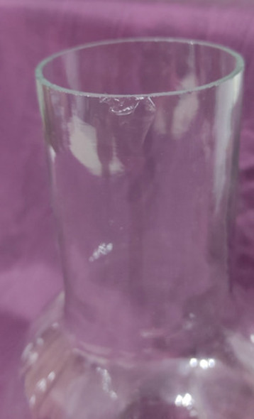 Tubo De Vidrio Antiguo (lámpara A Kerosene) Con Pequeño Chip 1 Tubo De Vidrio Antiguo (lámpara A Kerosene) Con Pequeño Chip 1