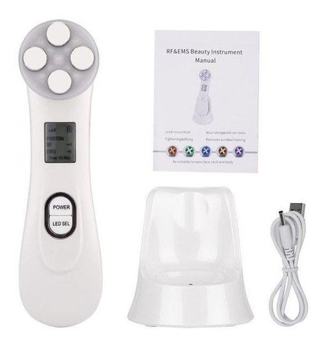 Massageador Facial Multifuncional Limpeza Radiofrequência 0