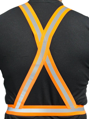 Combo X5 Chalecos Bandolero Refractario Naranja Fluor 1