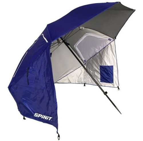Carpa Sombrilla Rompeviento Spinit 250 Cm Reforzada Azul 0