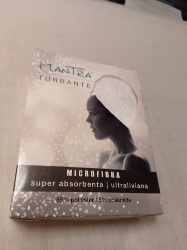 Turbante A Estrenar  Microfibra Poliester Y Poligamia Blanco 0