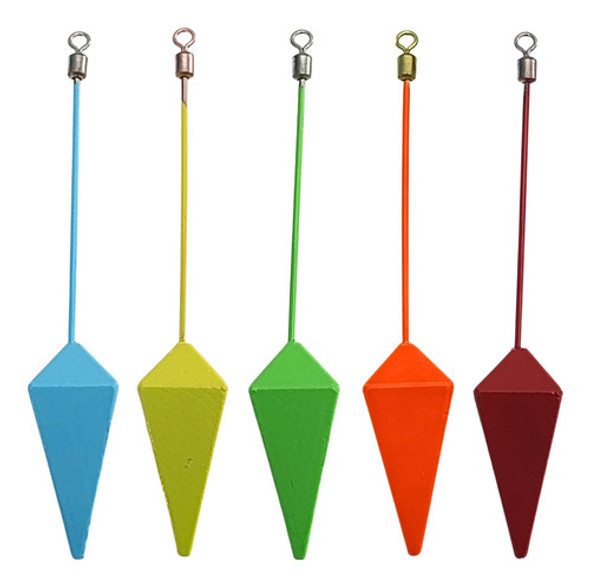 Kit Chumbada Pesca Praia Haste Inox Destorcedor Colorido 0