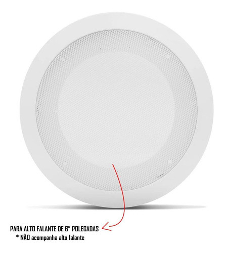 Base Arandela Teto Falante 6 Som Ambiente Gesso 1 Peça 1