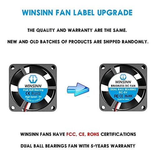 Winsinn Rodamientos De Bolas Dobles 25 Mm Ventilador Refrige 1