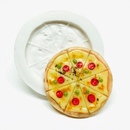 Molde De Silicone Pizza De Mussarela Decorar Comidas 0