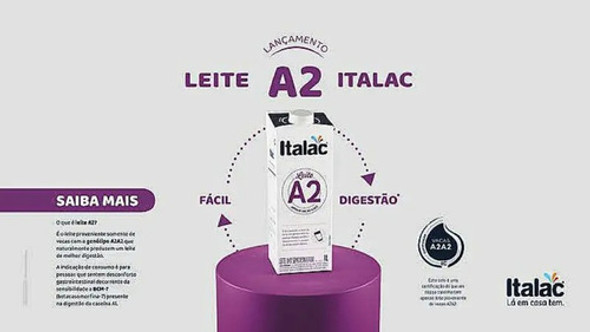 Kit 6 Leite A2 Semidesnatado 1l Italac 1 Kit 6 Leite A2 Semidesnatado 1l Italac 1