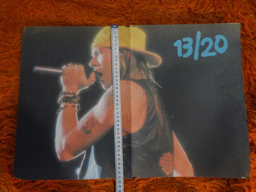 Red Hot Chili Peppers Axl Rose Poster Revista 13/20 0