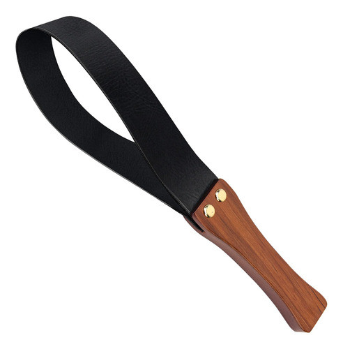 Fusta Para Caballo Paleta De Cuero, Mango De Madera De 48cm 0
