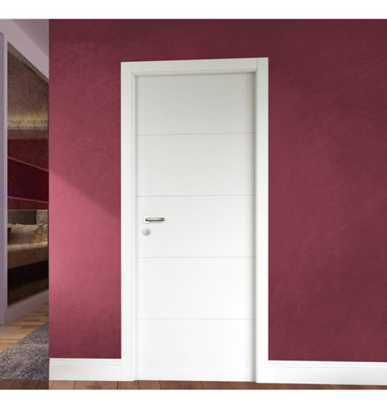 Folha De Porta Frisada 210cmx92cmx3,5cm Casablanca Wt 1