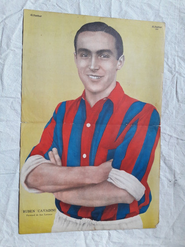 Lamina Ruben Cavadini San Lorenzo - Coleccion Grafico 35´ 0