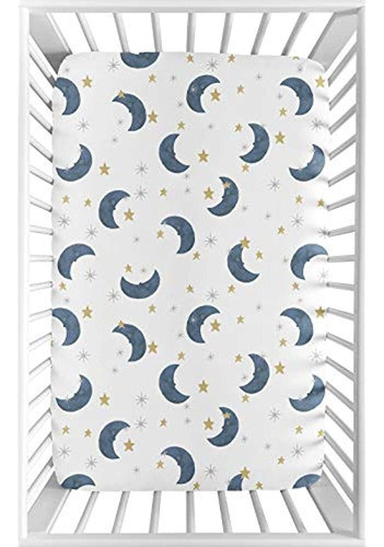 Sweet Jojo Designs Moon And Star Boy Or Girl Sábana Bajera A 0