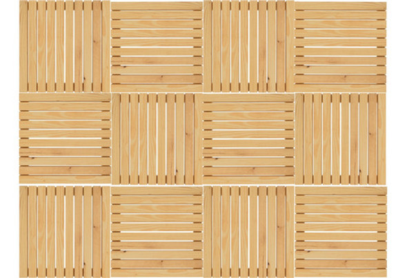 8 Decks De Madeira 50x50cm Para Área Externa Piscina 1