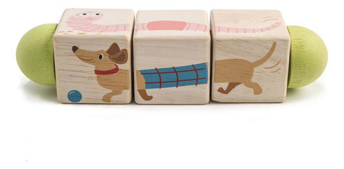 Cubos Giratorios Tender Leaf Aprende Juguetes Madera Niño Tx 0