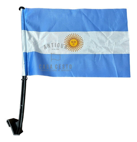 Carflag Bandera Para Auto Argentina Con Soporte Para Ventana 1