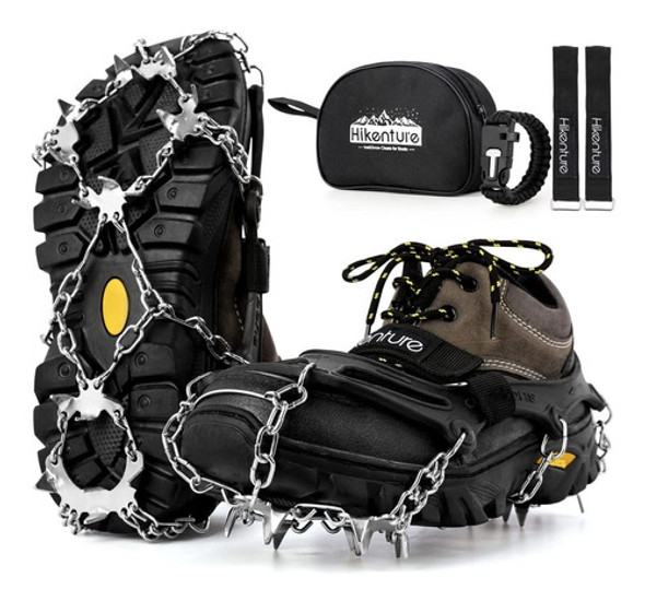 Crampones Con 19 Clavos Inox. Para Botas De Nieve. Negro- Xl 0 Crampones Con 19 Clavos Inox. Para Botas De Nieve. Negro- Xl 0