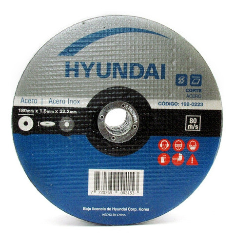 Disco Corte Metal 230 X 3.0  X 22.2  (5 Unidades) 0
