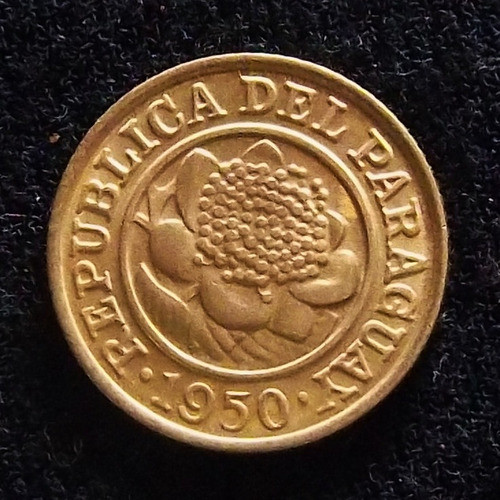 Paraguay 1 Céntimo 1950 Sin Circular Km 20 Flor De Guayabero 0