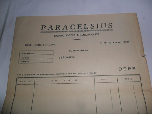 Paracelsius Especificos Medicinales Doblas Papeleria Debe 1
