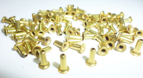 Lote De 1100 Remaches De Bronce Huecos Mini 1