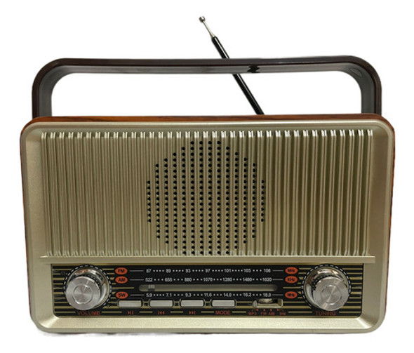 Parlante Inalambrico Bluetooth Modelo Retro Con Radio 0