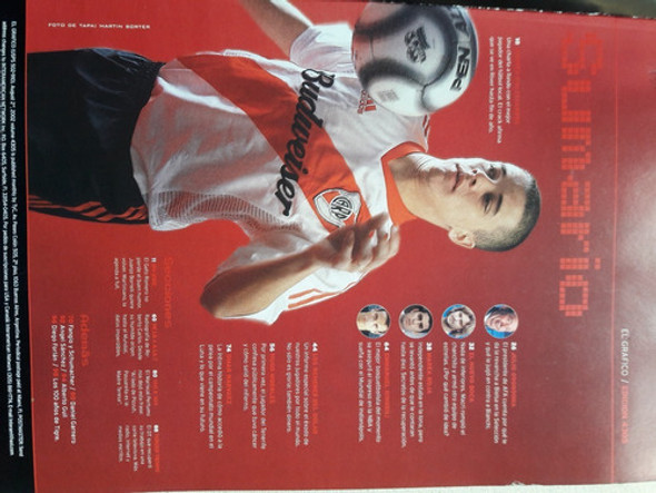 Revista El Gráfico Nº 4305 D´alessandro River Boca Pekerman 1