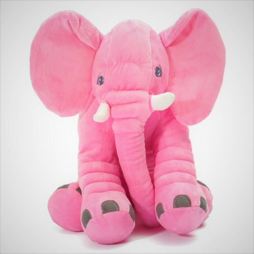 Almohadon Elefante Rosado - Peluche Almohada 0