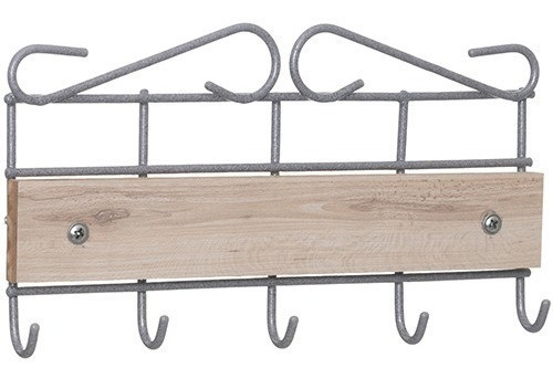 Porta Llaves, Perchero  Madera Y Metal Barroco 0
