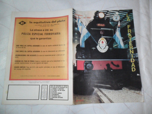 La Fraternidad  1987 Revista Ferrocarriles Argentinos Tren 0