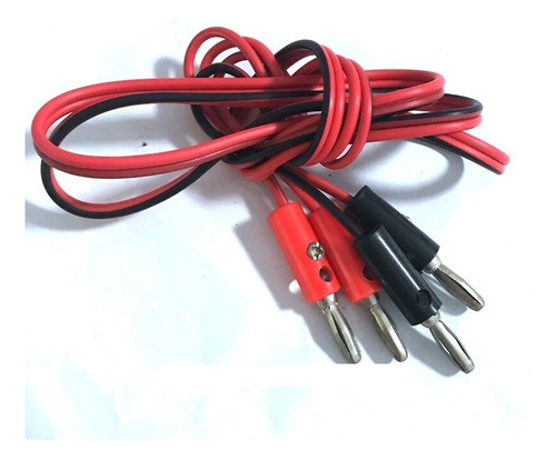 Cable Conector Doble Cabeza Banana 1m 4mm 1