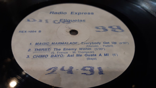 Radio Express Varios Unit 3 Chimo Bayo Vinilo Con Maxis 1991 1