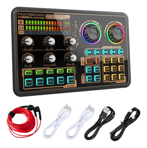 Mezclador Sonido Principiantes. Karaoke, Podcast, Dj Gamers 0