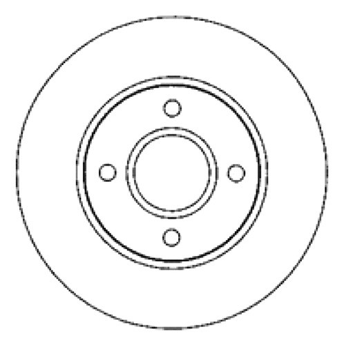 Disco Freno Delantero (258mm) Breme Ford Ecosport 04-07 0