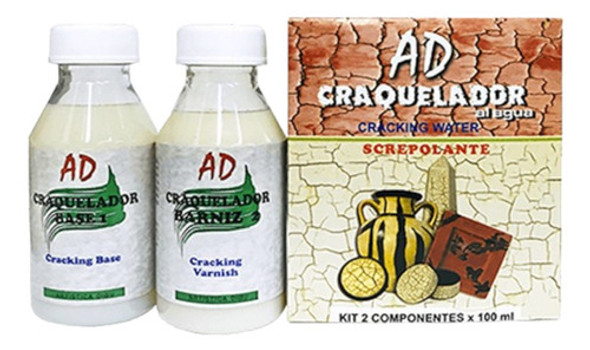 Craquelador Kit 2 Componentes Ad 100ml. Serviciopapelero 0
