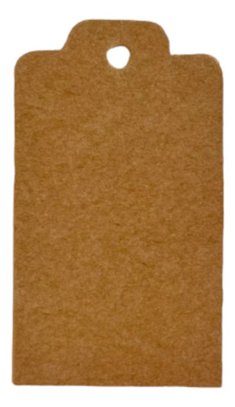 100 Tags Etiquetas Kraft  Rectangular Perforadas Lisas 1