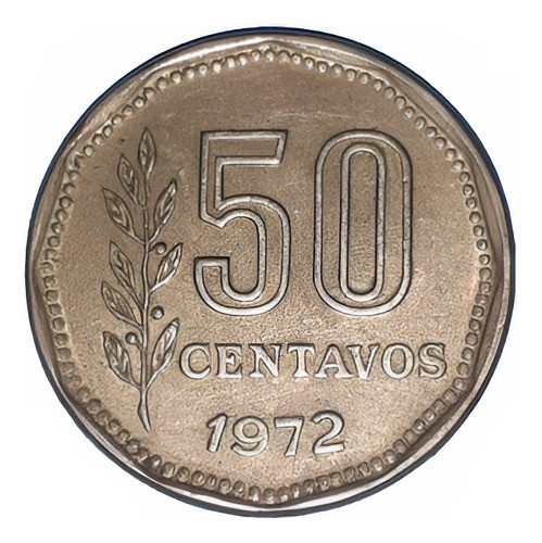Moneda De 50 Centavos Del Año 1972 0