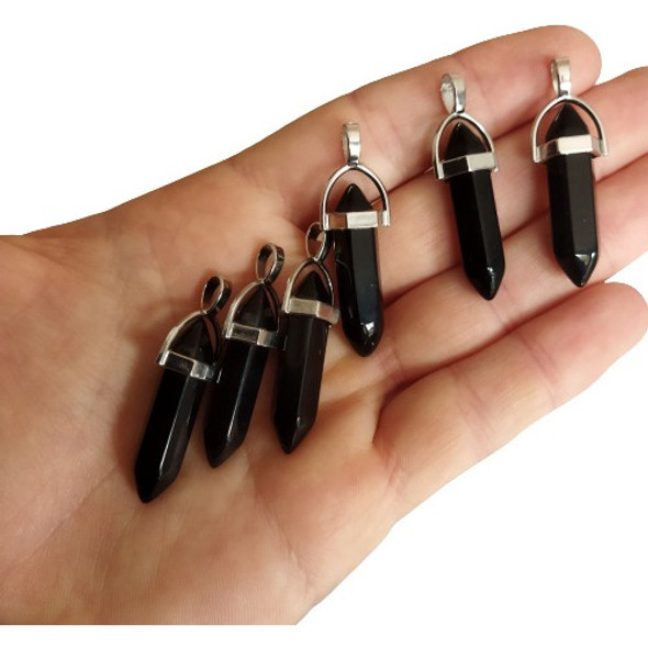 Dije Piedra Energética Obsidiana Negra 0