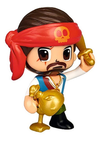 Muñeco Pinypon Action Fig. Pirata C/ Accesorios Vincha Roja 0
