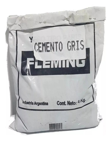 Cemento Común Color Gris 4 Kg Fleming Diproel Sibaco 0