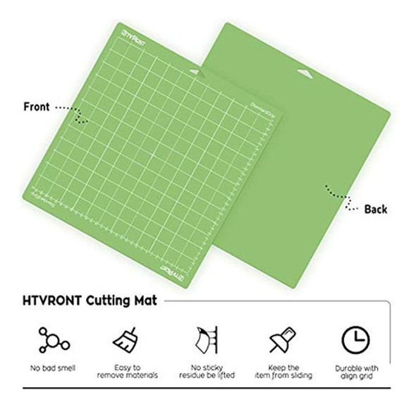 Htvront Para Cricut, Paquete De 6 Tapete De Corte 12x12 (sta 1