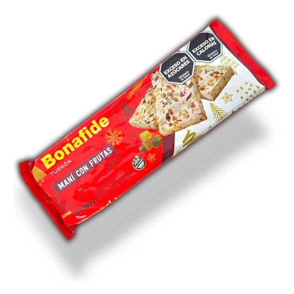 Turrón Mani/frutas Bonafide 100gr - Barata La Golosineria 0 Turrón Mani/frutas Bonafide 100gr - Barata La Golosineria 0