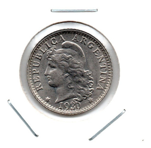 Moneda Argentina Niquel 5 Centavos 1930 Sin Circular Unc 0