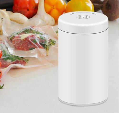 Inflador Y Bomba Sellador Al Vacio De Comida Usb + 3 Bolsas 1