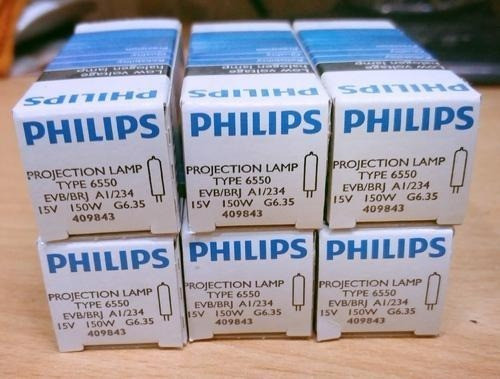 Bipin  Philips Type 6550 Evb/brj 15volts 150w G 6.35 X1 1