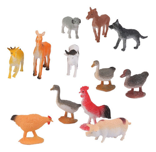 . Plástico Cabra Gato Burro Porco Cão Ovelha Animal Modelo 1