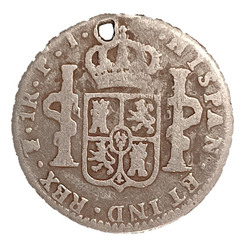 Potosí 1 Real 1817 Pj Reg. Plata Cj 89.2 Fernando Vii Perf. 1