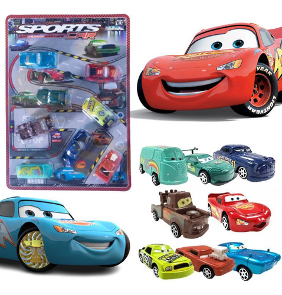 Kit 8 Carros De Brinquedo Para Crianças Da Carros 3 Disney 0